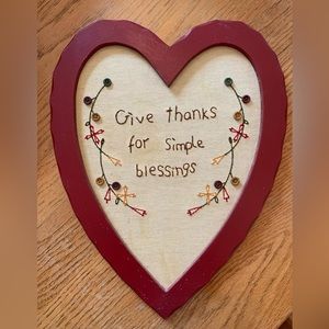 Wooden Thanksgiving decoration